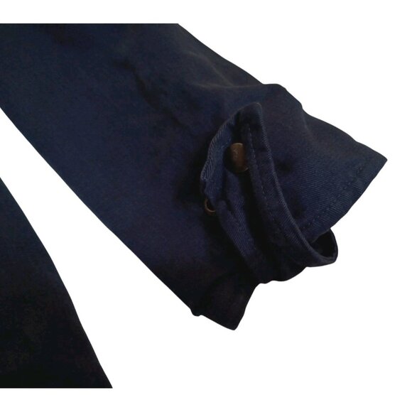 Marine Layer Womens Sz Small Navy Jacket Native Flannel Lined Hoodie Made In USA - Picture 6 of 8